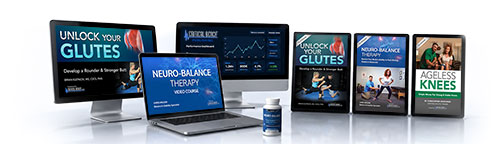 A collage of Critical Bench Publishing health and fitness products across screens and devices